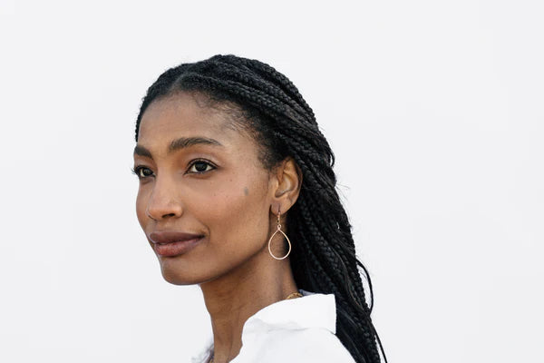 Hanna Hammered Hoops Earrings-Bijou Crush