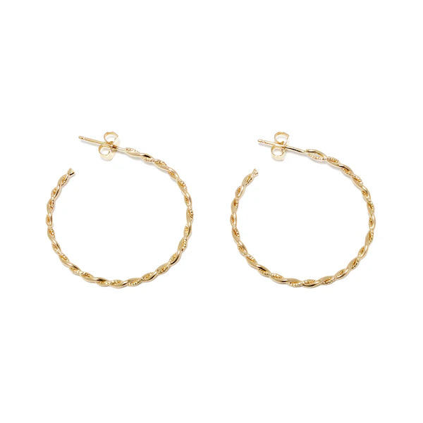 Jodi Twist Hoop Earrings-Bijou Crush