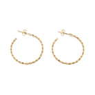 Jodi Twist Hoop Earrings-Bijou Crush