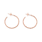 Jodi Twist Hoop Earrings-Bijou Crush