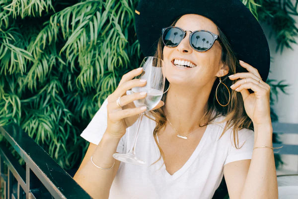 Hanna Hammered Hoops Earrings-Bijou Crush