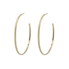 Lena Line Hoop Earrings-Bijou Crush