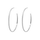 Lena Line Hoop Earrings-Bijou Crush