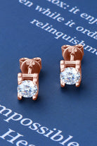 Moissanite 925 Sterling Silver Stud Earrings-Bijou Crush