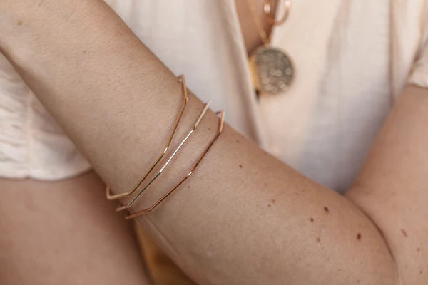 Nash Octagon Bangle Bracelet-Bijou Crush