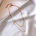 Stacked U-Shaped Necklace – Sleek Titanium Steel Drip-Bijou Crush