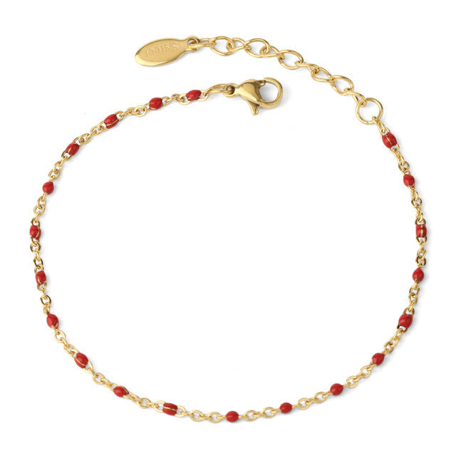 Simple Style Geometric Titanium Steel Plating Bracelet-Bijou Crush