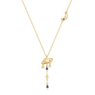 Sterling Silver Clouds Star Water Droplets Pendant Necklace-Bijou Crush