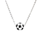 Simple Style Basketball 304 Stainless Steel Silica Gel Pendant Necklace-Bijou Crush