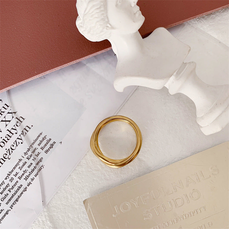 Casual Classic Style Geometric Titanium Steel Rings – Effortless Chic-Bijou Crush