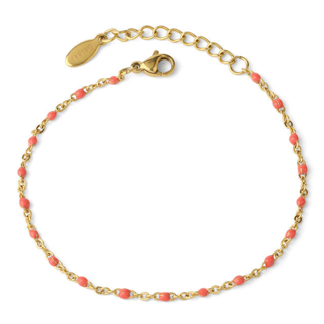 Simple Style Geometric Titanium Steel Plating Bracelet-Bijou Crush