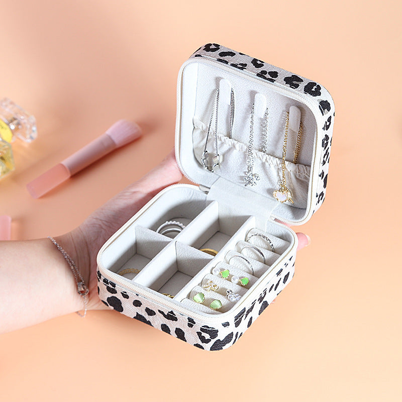 Flannel Casual Leopard Jewelry Boxes-Bijou Crush