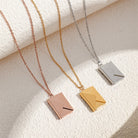 Fashion Envelope Stainless Steel Titanium Plating Pendant Necklace-Bijou Crush