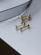 Shine Bright 925 Sterling Silver Zircon Geometric Ear Studs-Bijou Crush