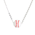 Simple Style Basketball 304 Stainless Steel Silica Gel Pendant Necklace-Bijou Crush