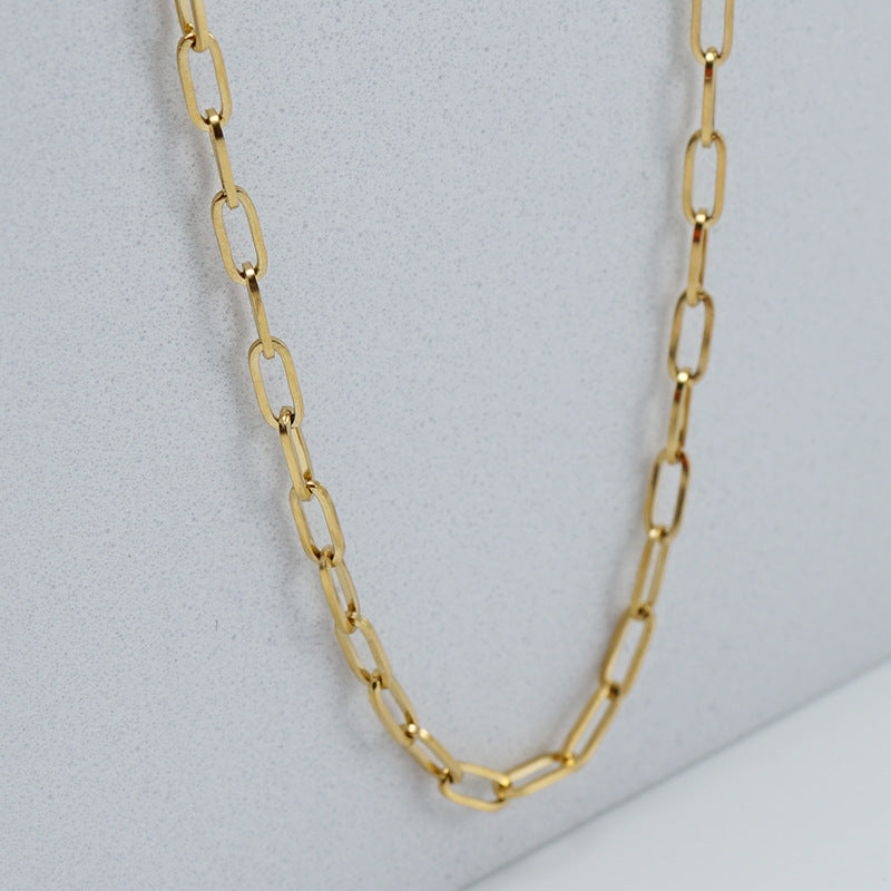 Geo Glam Necklace – 304 Stainless Steel with 18K Gold-Plated Shine-Bijou Crush