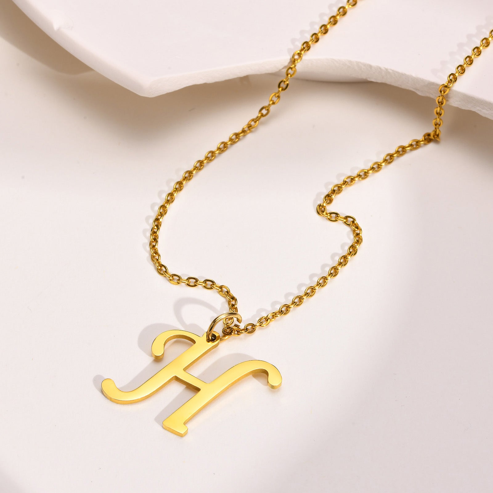 Jewelry Simple Style Letter 201 Stainless Steel Gold Plated Plating Stainless Steel Necklaces-Bijou Crush
