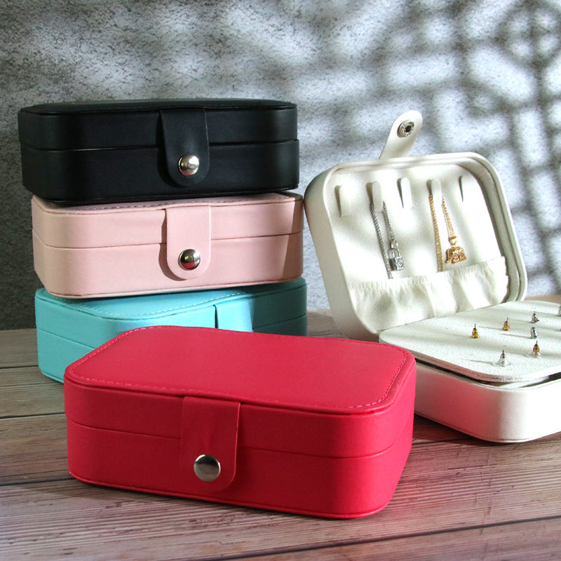 Simple Style Solid Color Pu Leather Jewelry Boxes-Bijou Crush