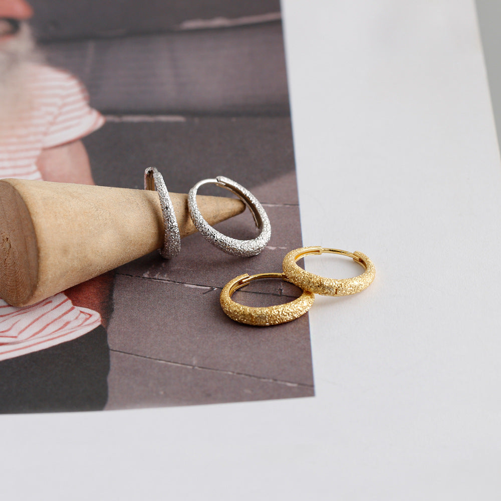 925 Sterling Silver Geometric Hoop Earrings-Bijou Crush