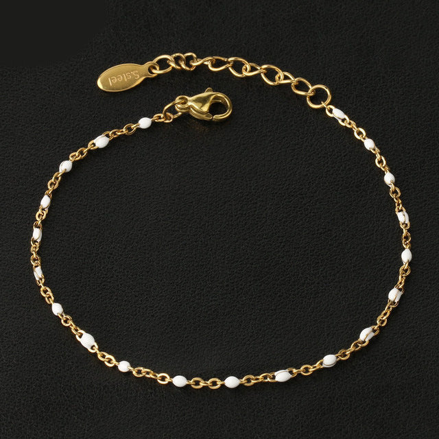 Simple Style Geometric Titanium Steel Plating Bracelet-Bijou Crush