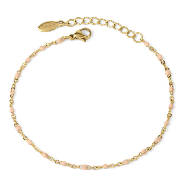 Simple Style Geometric Titanium Steel Plating Bracelet-Bijou Crush