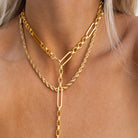Modern Vibes Necklace - Sleek Geometric 316L Stainless Steel Aesthetic-Bijou Crush