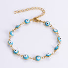 Ethnic Style Devil's Eye 304 Stainless Steel 18K Gold Plated No Inlaid Bracelets-Bijou Crush