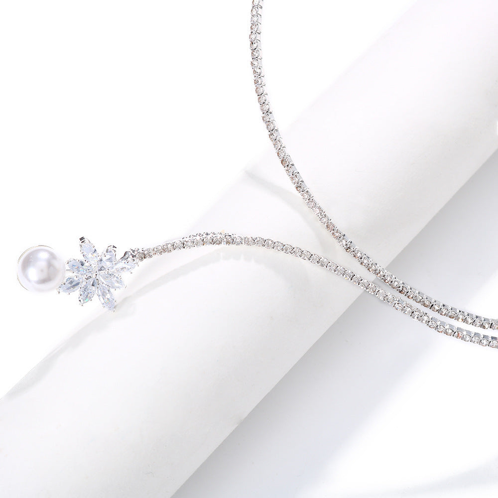 Geometric Bloom Choker – Elegant Rhinestones with Alloy Shine-Bijou Crush