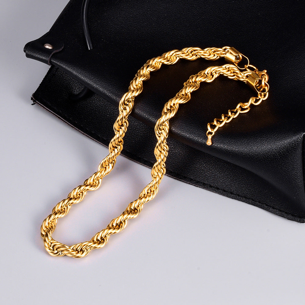 Shiny Shell Inlaid Gold Necklace-Bijou Crush