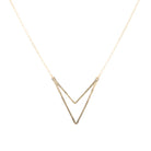 Sari Double Triangle Necklace-Bijou Crush