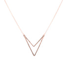 Sari Double Triangle Necklace-Bijou Crush