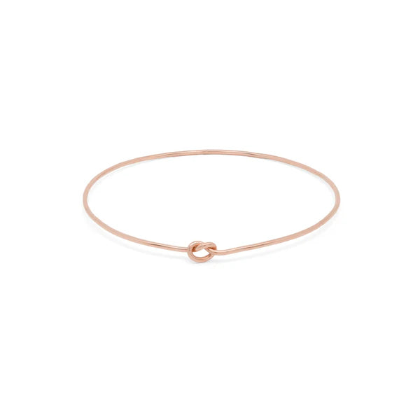 Shelby Love Knot Bangle Bracelet-Bijou Crush