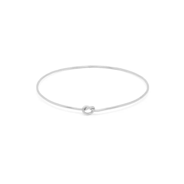 Shelby Love Knot Bangle Bracelet-Bijou Crush