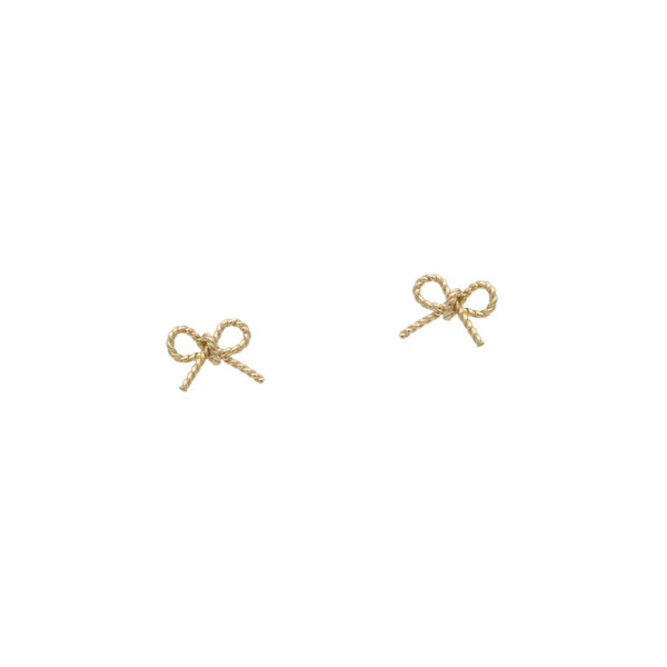 Sofia Bow Stud Earrings-Bijou Crush