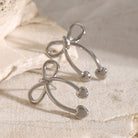 Stainless Steel Bow Earrings-Bijou Crush