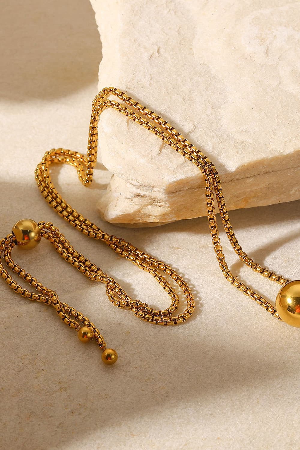 18K Gold-Plated Round Shape Pendant Necklace-Bijou Crush