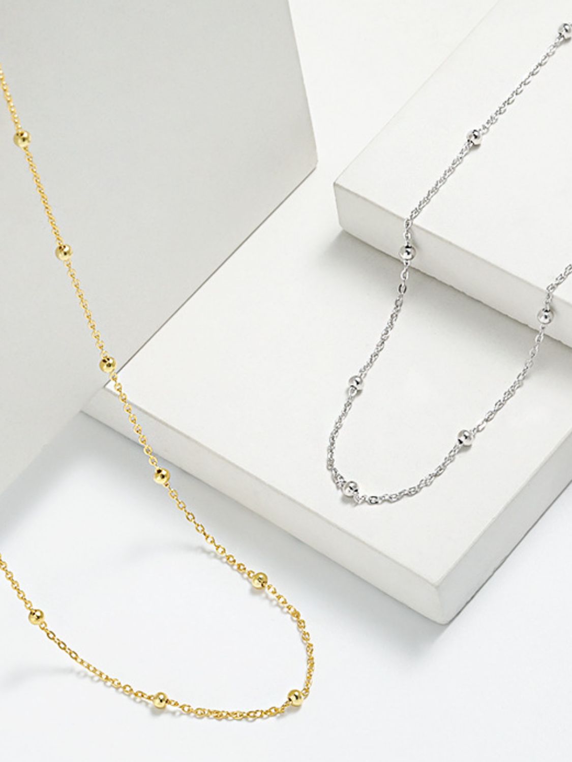 925 Sterling Silver Beaded Necklace-Bijou Crush