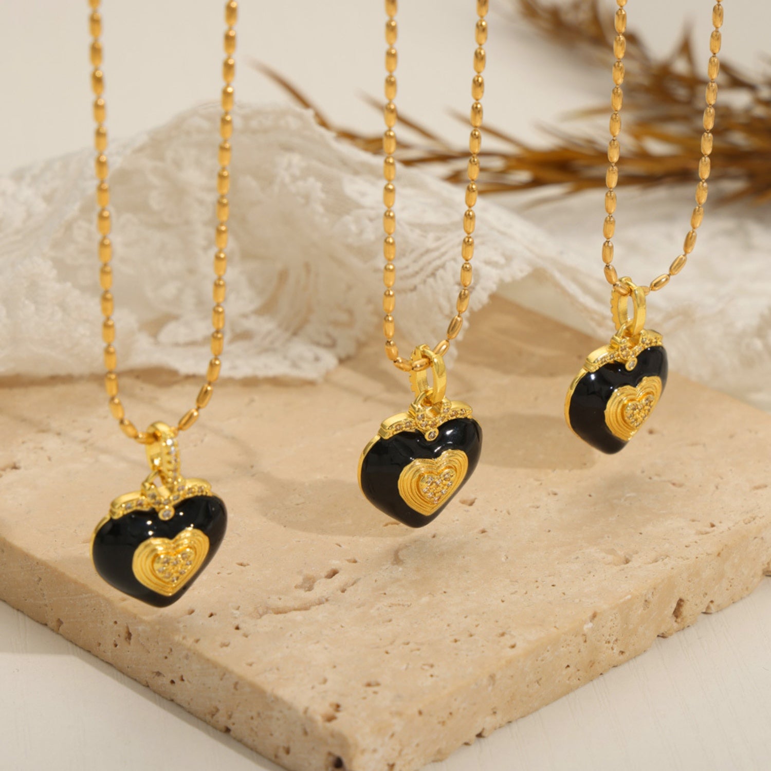 Titanium Steel Heart Shape Necklace-Bijou Crush