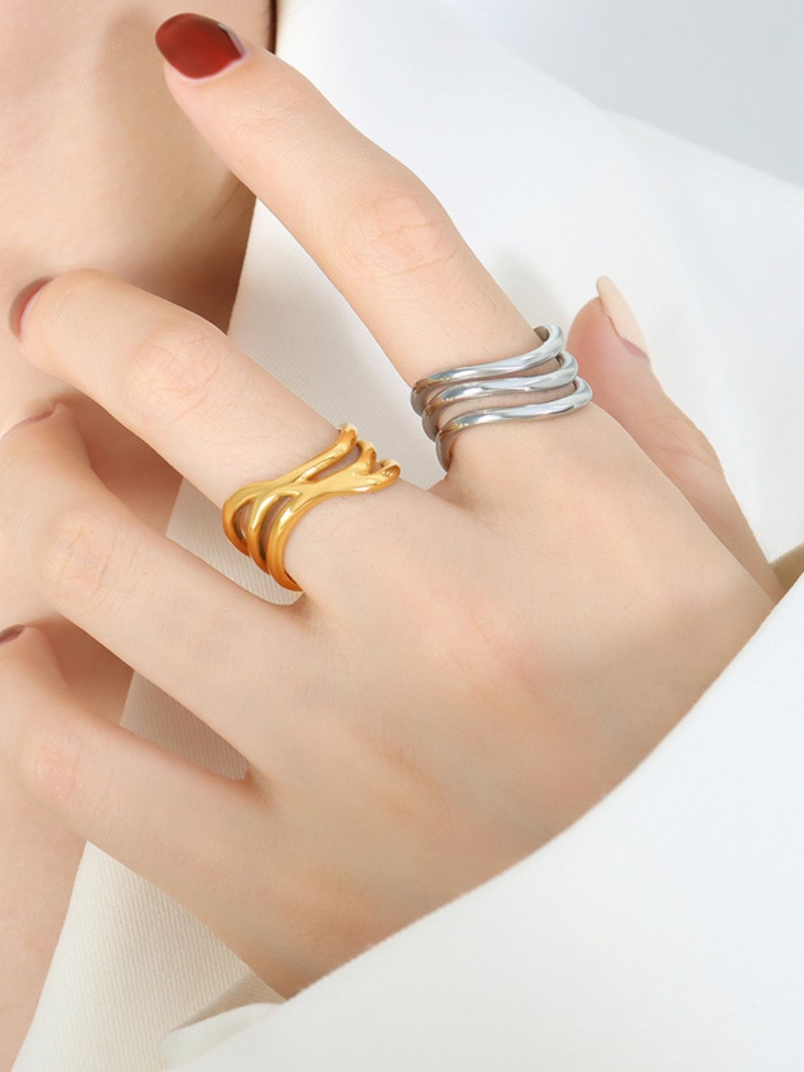 Titanium Steel Three-Layered Ring-Bijou Crush