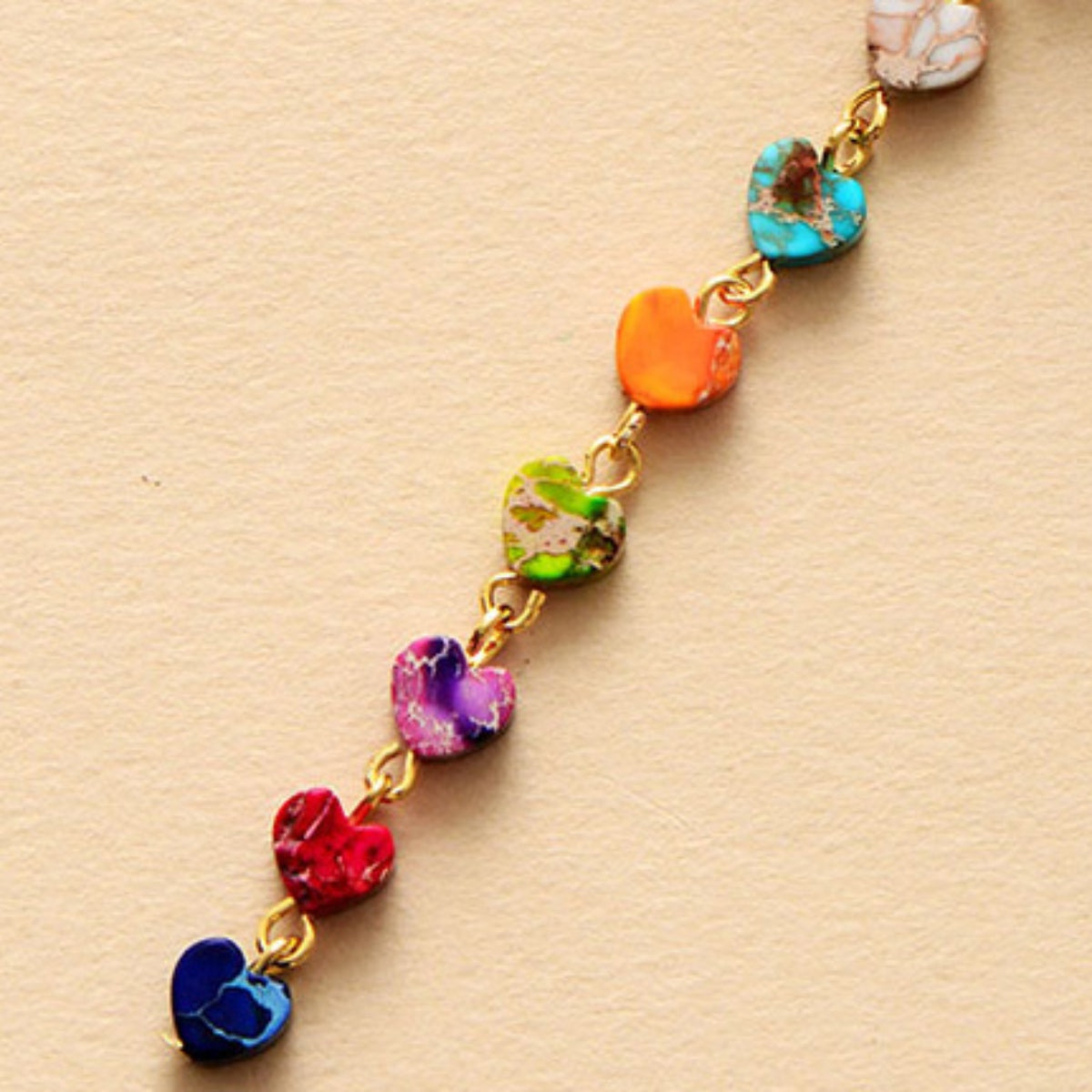 Heart Shape Natural Stone Necklace-Bijou Crush