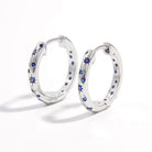 925 Sterling Silver Inlaid Zircon Huggie Earrings-Bijou Crush