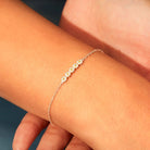 Daisy Shape Spring Ring Closure Bracelet-Bijou Crush