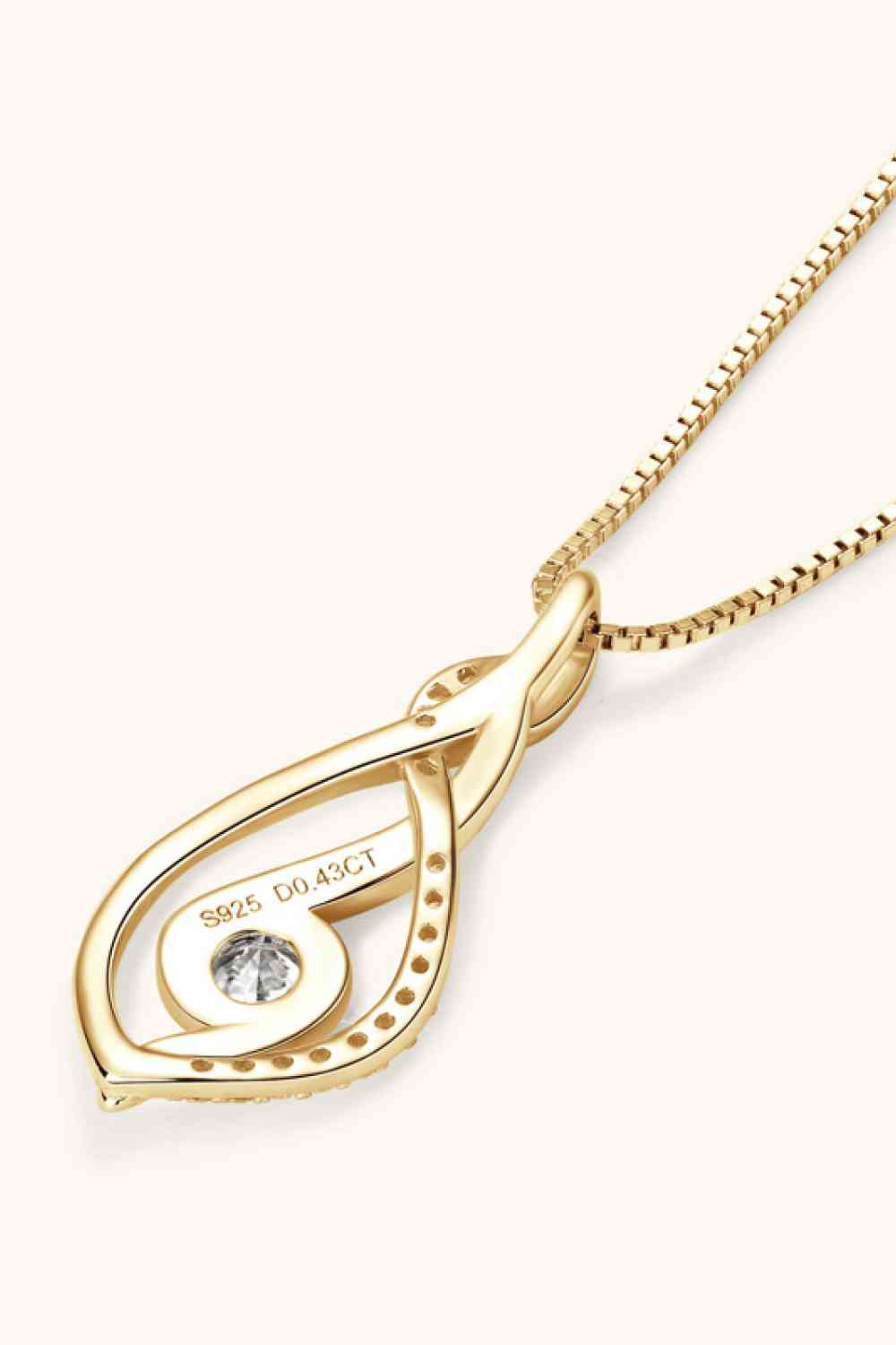 Moissanite 925 Sterling Silver Necklace-Bijou Crush