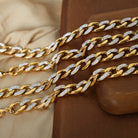 Zircon Titanium Steel Chunky Chain Necklace-Bijou Crush