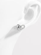 925 Sterling Silver Inlaid Zircon Heart Earrings-Bijou Crush