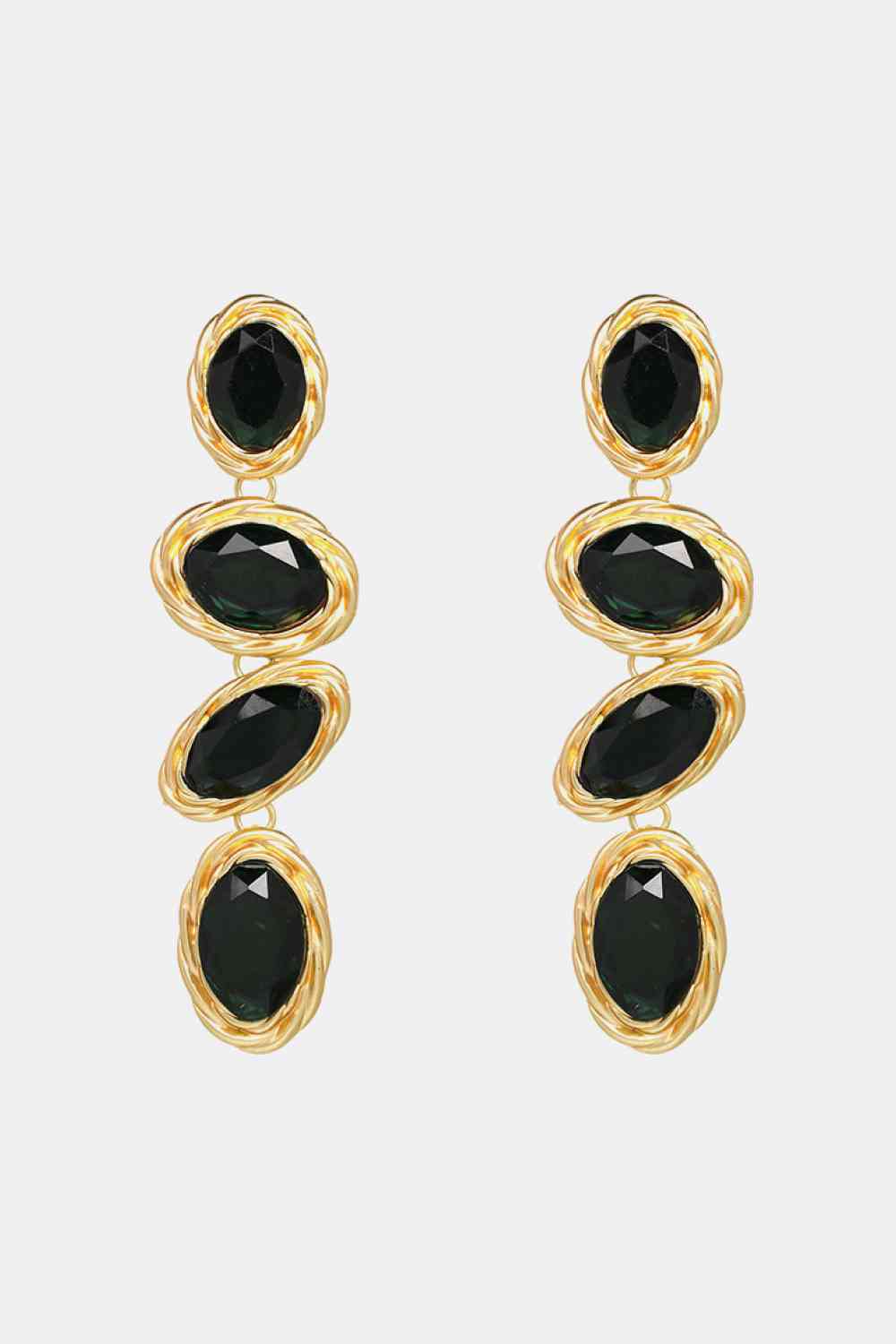 Geometrical Shape Resin Dangle Earrings-Bijou Crush