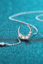 Star & Moon Moissanite Necklace-Bijou Crush