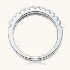 925 Sterling Silver Moissanite Double Layered Ring-Bijou Crush