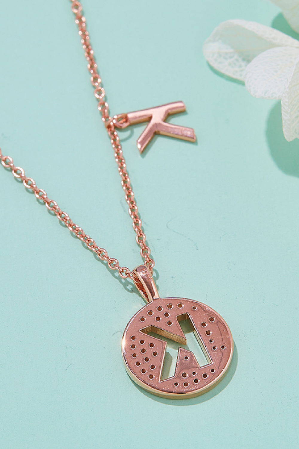 Adored Moissanite K to T Pendant Necklace-Bijou Crush
