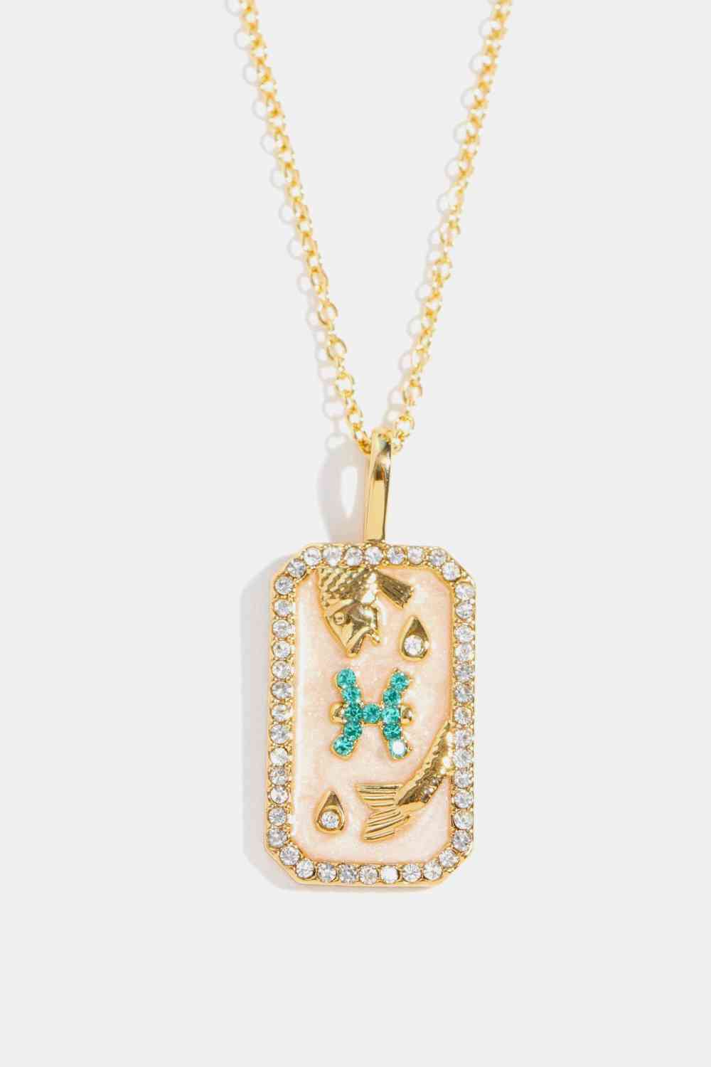 Rhinestone Constellation Pendant Copper Necklace-Bijou Crush